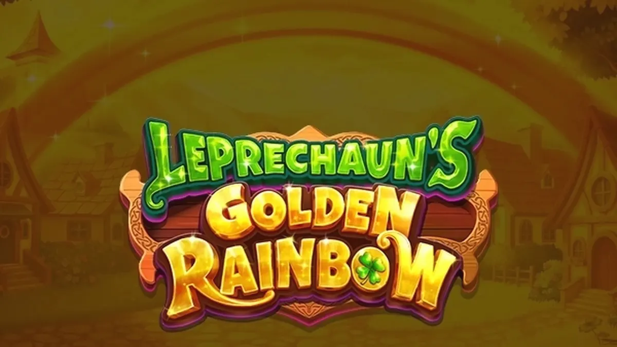 Tampilan visual slot Leprechaun's Golden Rainbow dengan desain bertema Irlandia yang memukau